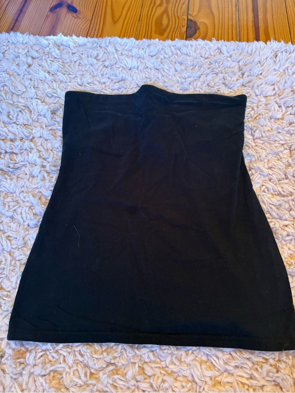 Classic Black Tube Top- Women's Stretch Pencil Skirt